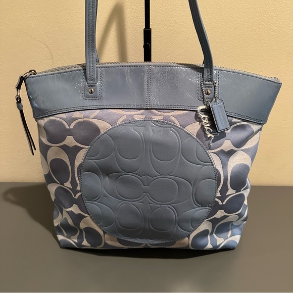 Coach Blue Tote Bag style F18335 (2011) - Picture 2 of 14